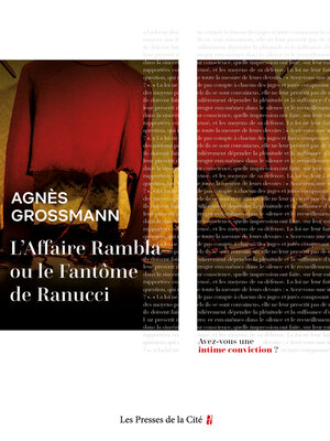 cover image of L'Affaire Rambla ou le Fantôme de Ranucci
